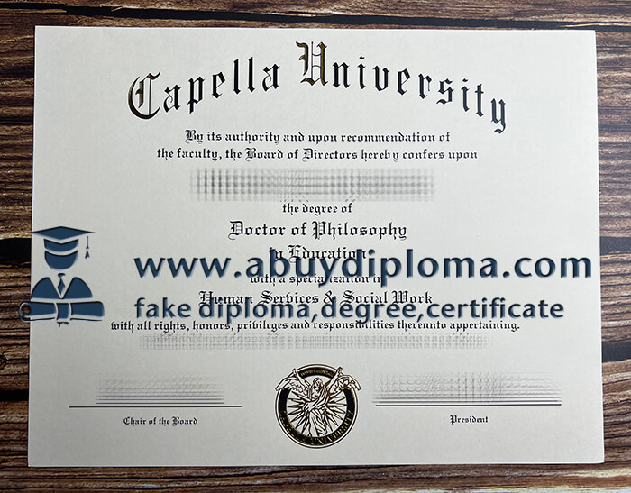 Get Capella University fake diploma, Fake Capella University diploma.