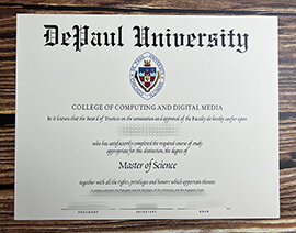 Buy Depaul University fake diploma, Make Depaul University diploma.