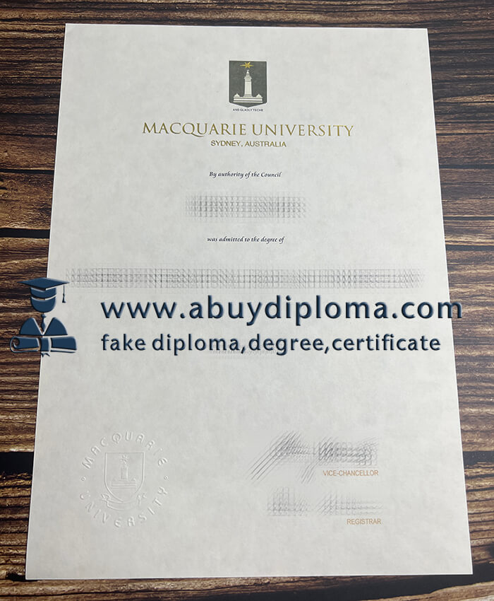 Buy Macquarie University fake diploma.