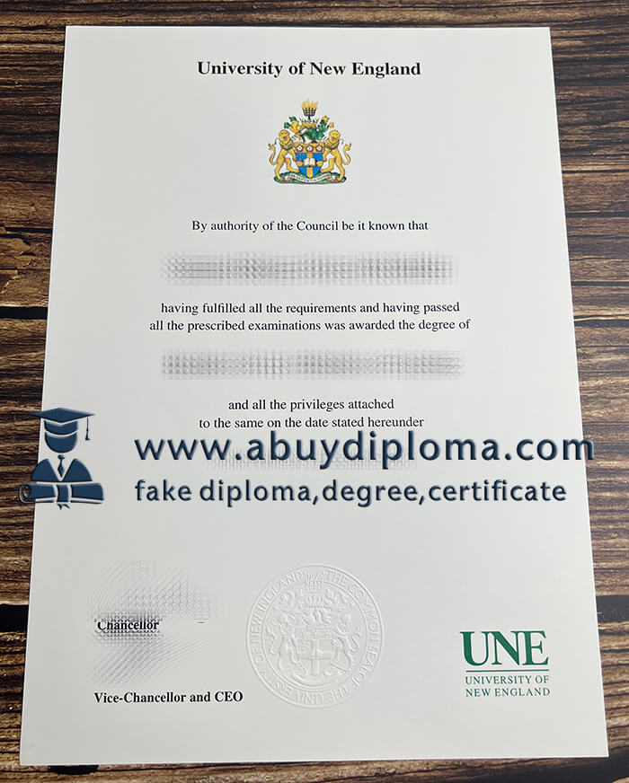 Buy University of New England fake diploma, Buy UNE fake diploma.