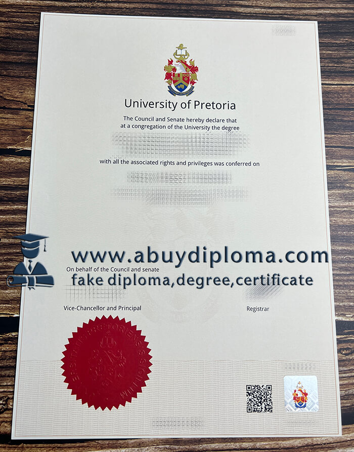 Make University of Pretoria diploma, Buy University of Pretoria fake diploma.