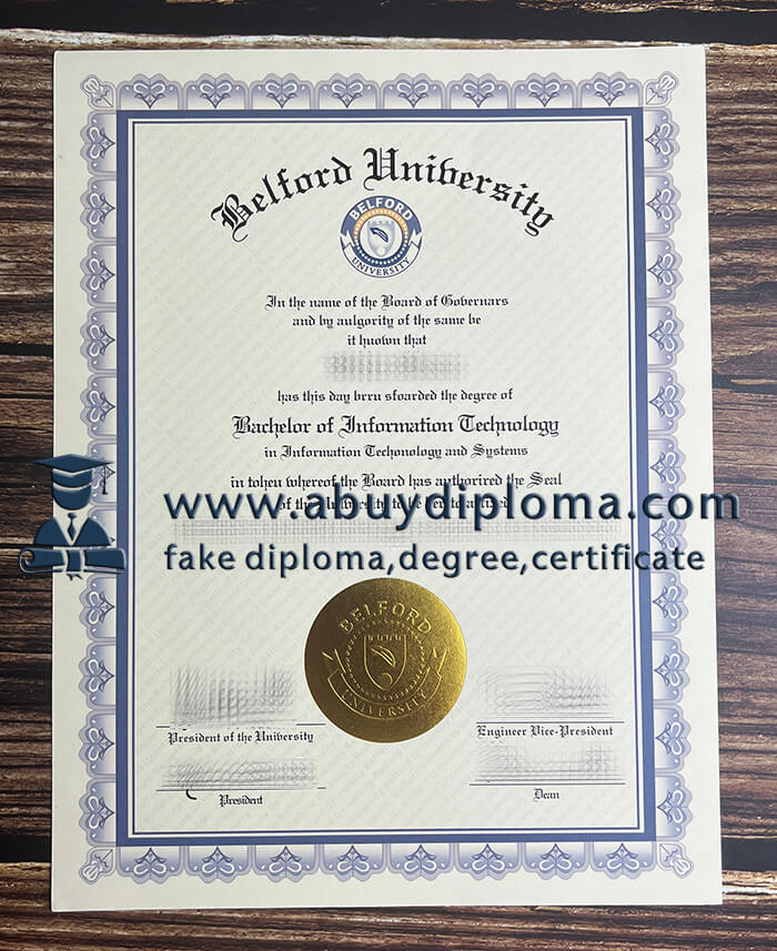 Make Belford University diploma, Fake Belford University diploma.