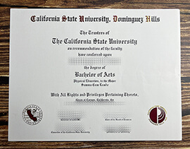 Purchase California State University, Dominguez Hills fake diploma.