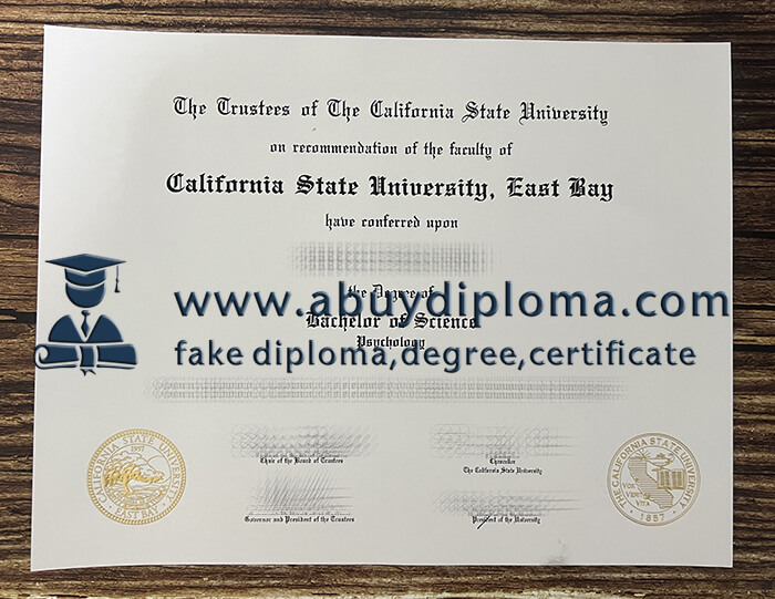 Buy California State University, East Bay fake diploma, Make CSUEB diploma.