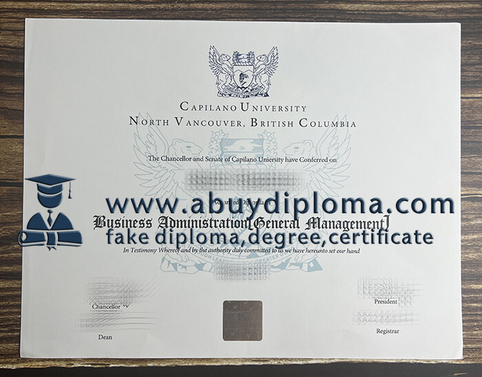 Buy Capilano University fake diploma, Make Capilano University diploma.