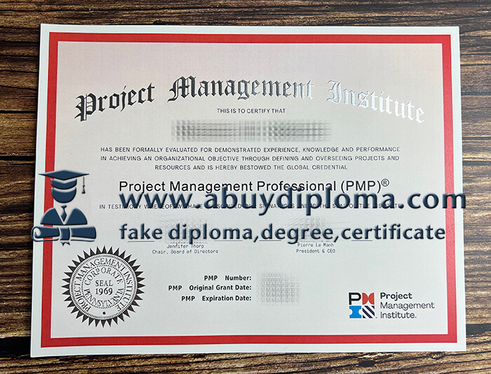 Buy Project Management Professional fake diploma.
