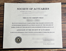 Get Society of Actuaries fake diploma.