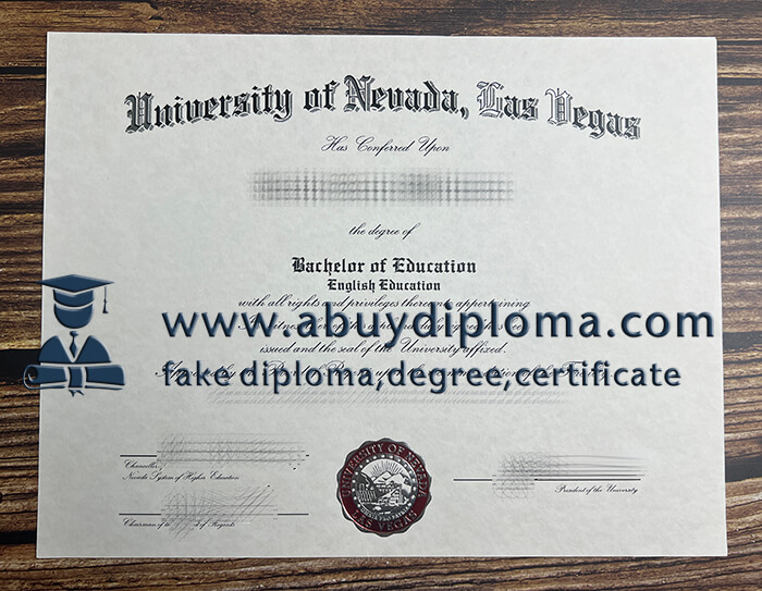 Buy University of Nevada, Las Vegas fake diploma, Make UNLV diploma.
