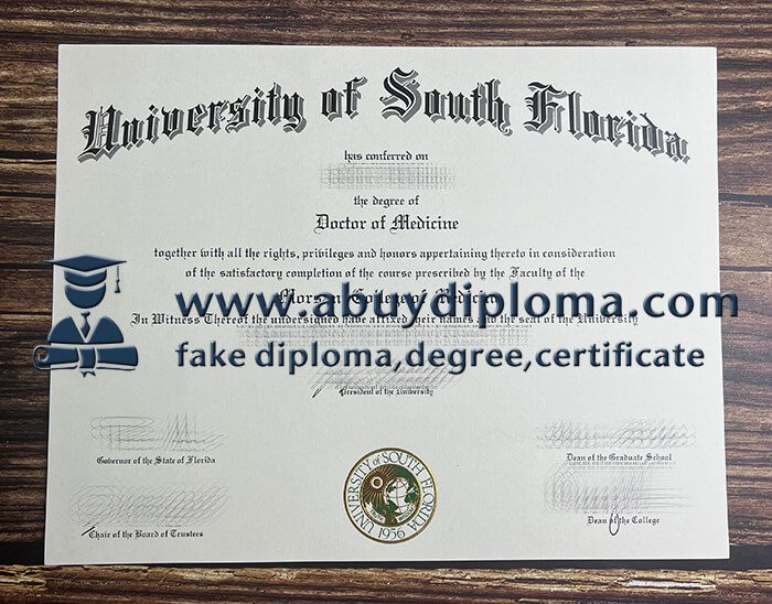 Get University of South Florida fake diploma.