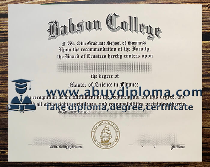 Buy Babson College fake diploma, Make Babson College diploma.