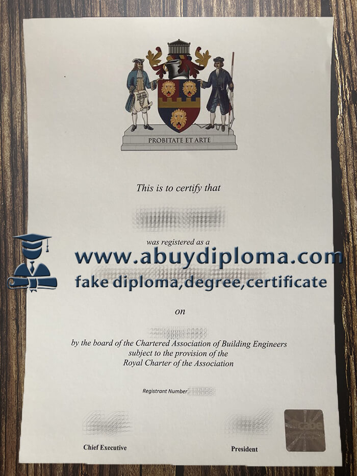 Buy Chartered Association of Building Engineers fake diploma, Make CABE diploma.