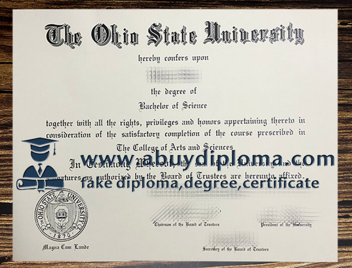Get Ohio State University fake diploma, Make OSU diploma.