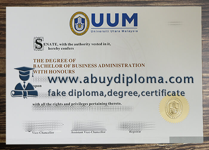 Buy Universiti Utara Malaysia fake diploma, Make UUM diploma.