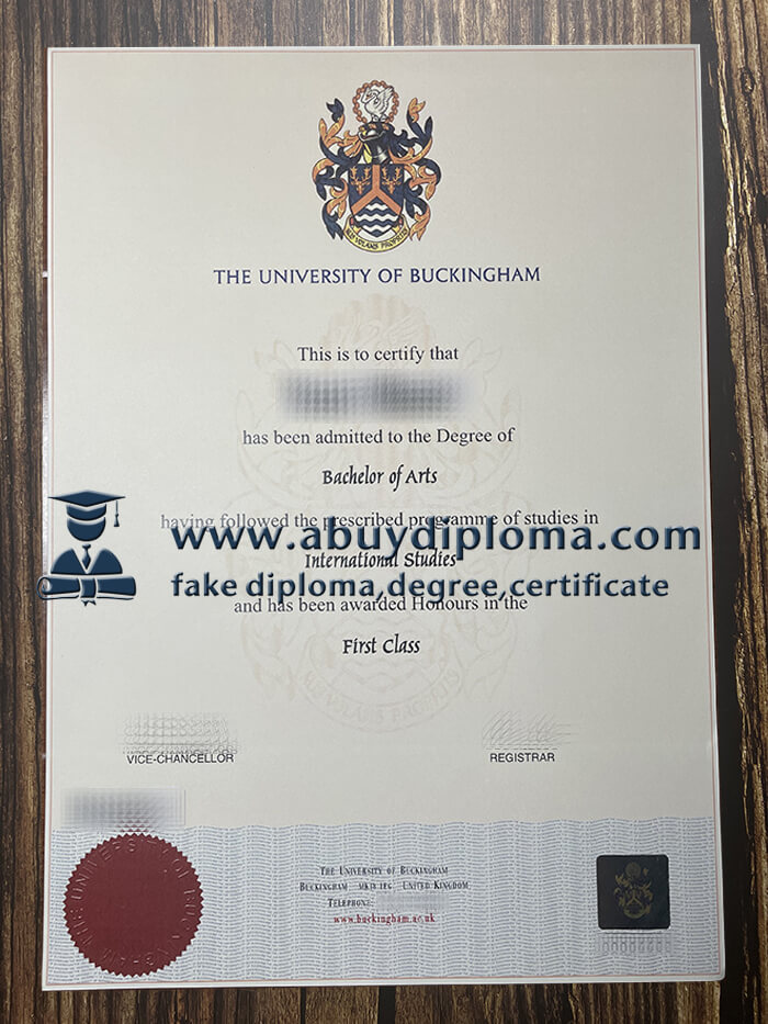 Get University of Buckingham fake diploma, Make UB diploma.