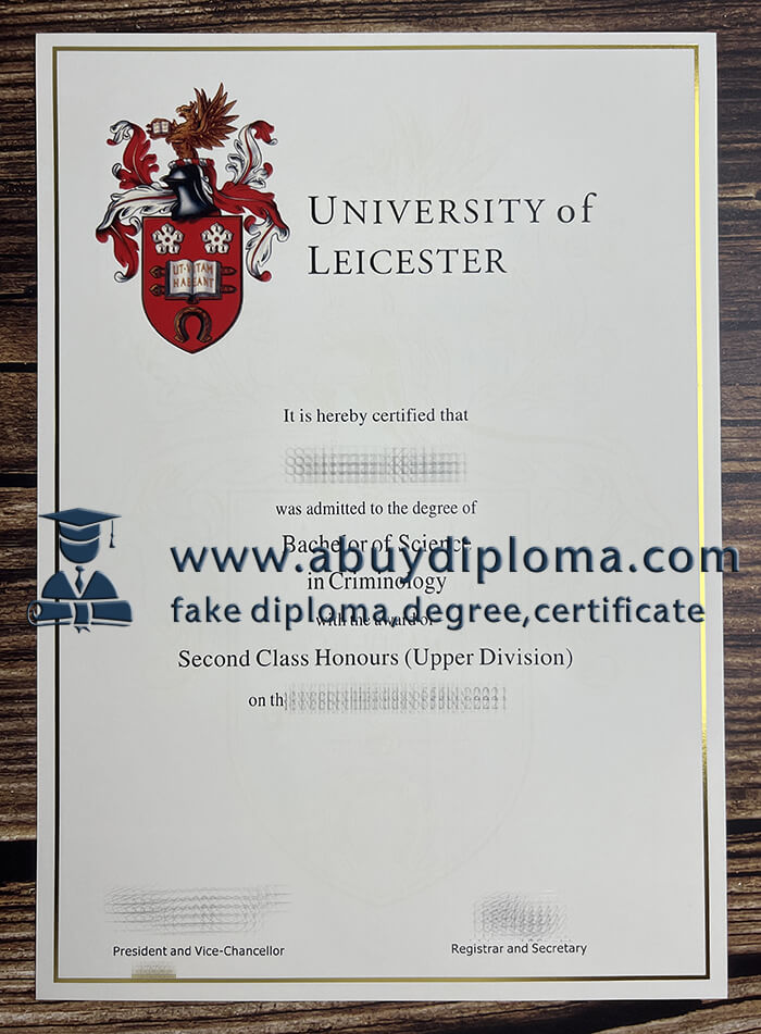 Purchase University of Leicester fake diploma.