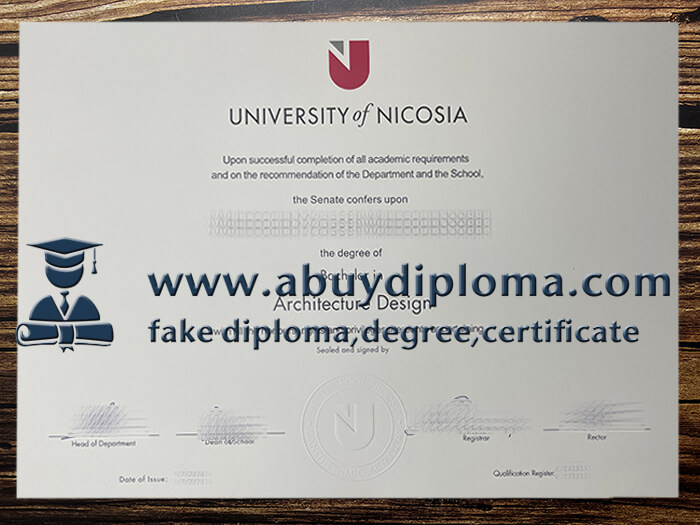 Make University of Nicosia diploma.