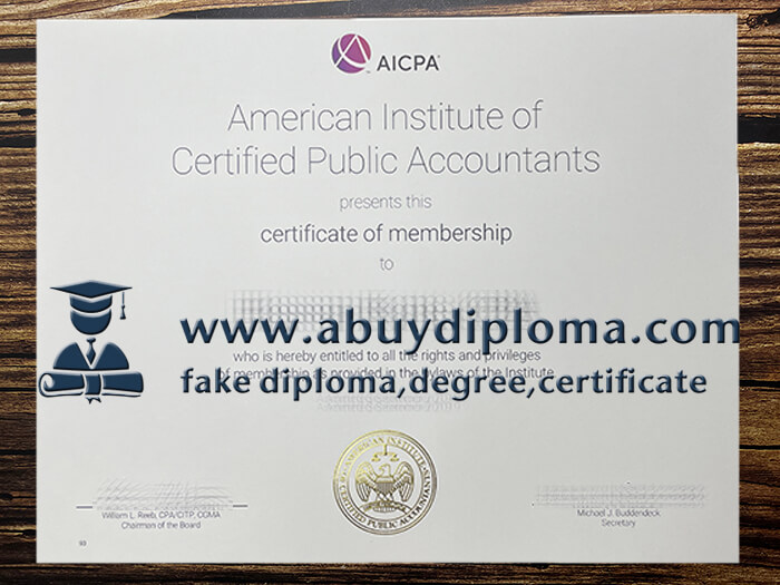 Get American Institute of Certified Public Accountants fake degree, Make AICPA degree.