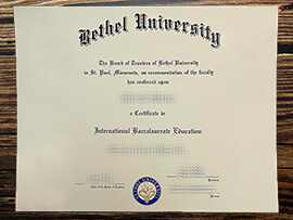 Purchase Bethel University fake diploma online.