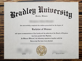 Fake Bradley University diploma online.