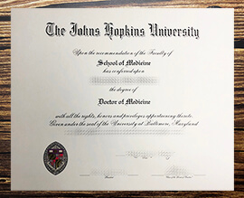 Purchase Johns Hopkins University fake diploma.