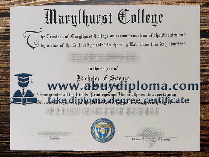 Buy Marylhurst College fake diploma.