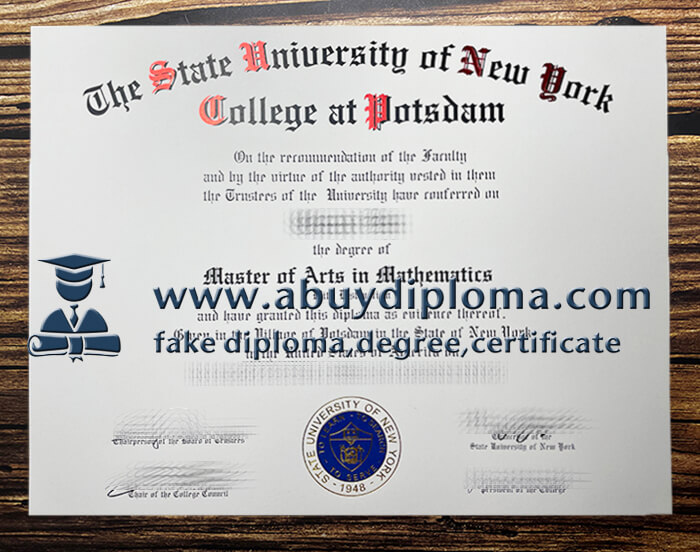 Buy State University of New York College at Potsdam fake diploma, Buy SUNY Potsdam fake diploma.