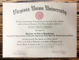 Purchase Virginia Union University fake diploma.