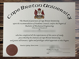 Purchase Cape Breton University fake diploma.