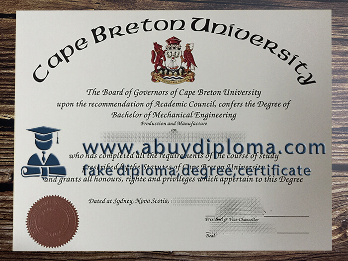 Buy Cape Breton University fake diploma online.