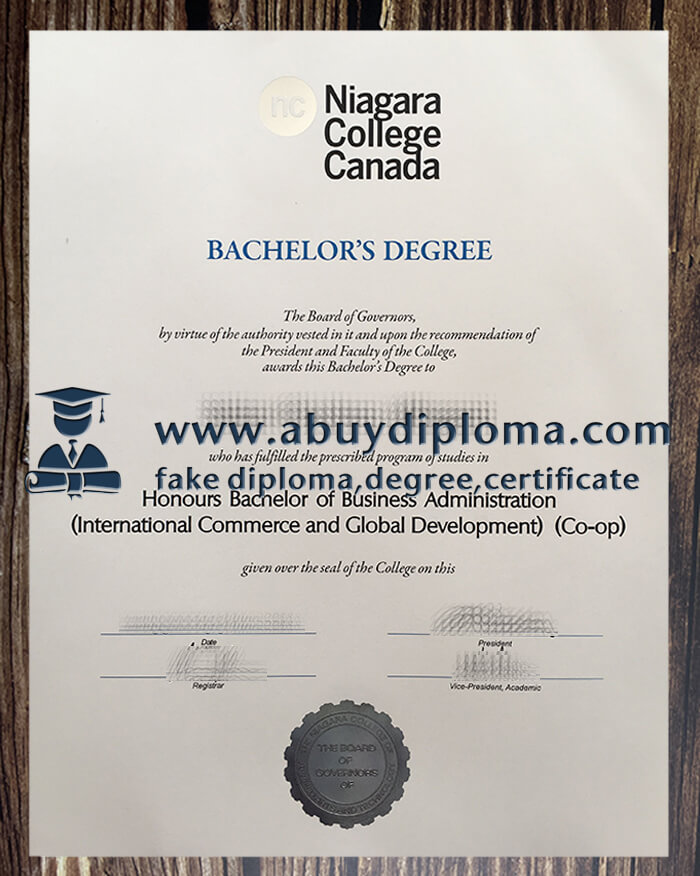 Buy Niagara College Canada fake diploma.