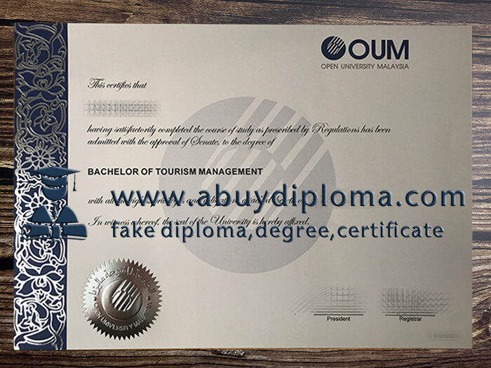 Fake Open University Malaysia diploma.
