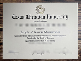 Get Texas Christian University fake degree.