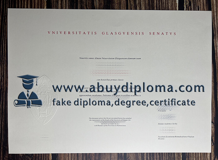 Buy Vniversitatis Glasgvensis Senatvs fake diploma.