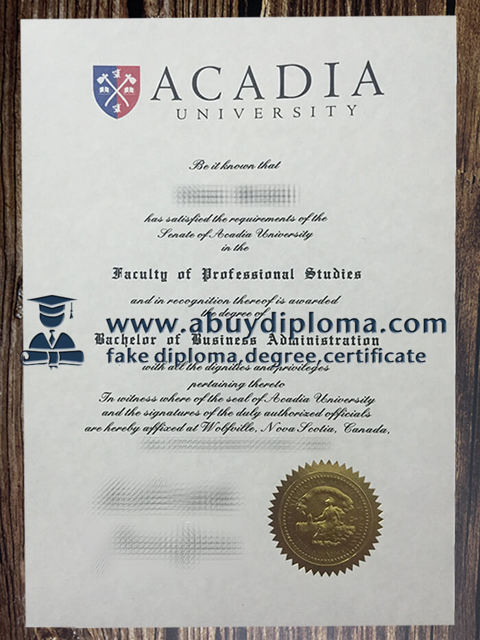 Buy Acadia University fake diploma, Make Acadia University degree, Fake Acadia University certificate.