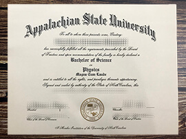 Get Appalachian State University fake diploma.