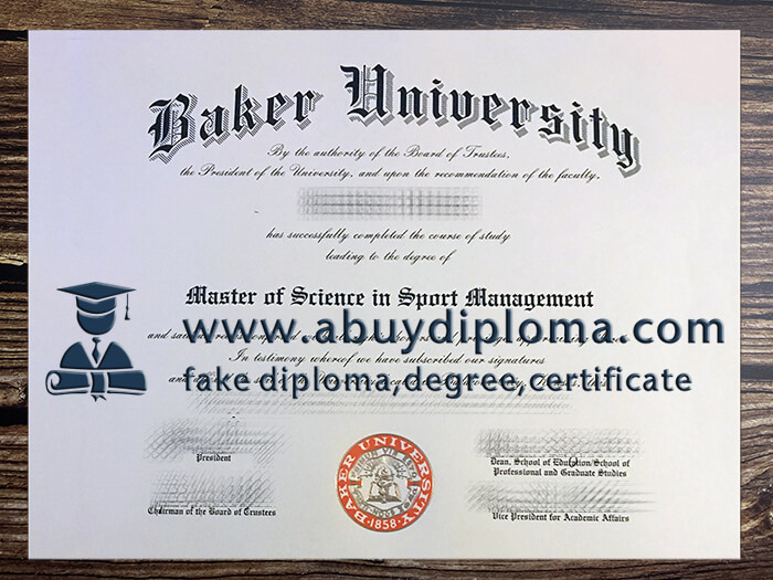 Buy Baker University fake diploma online.