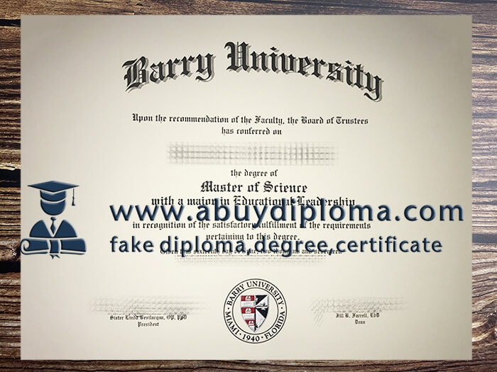 Get Barry University fake diploma online.