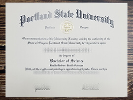 Make Portland State University diploma.