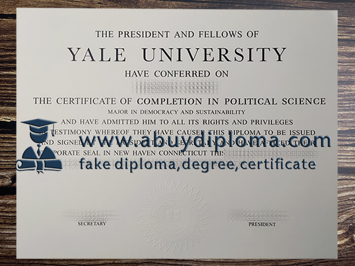 Get Yale University fake certificate online.