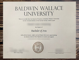 Make Baldwin Wallace University diploma.