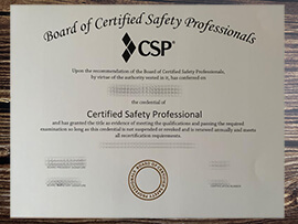 Get Board of Certified Safety Professionals fake diploma.