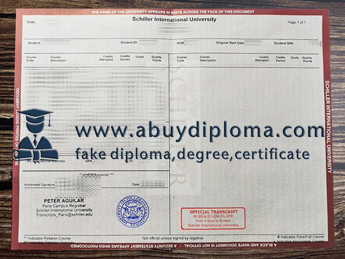 Buy Schiller International University fake certificate, Fake SIU transcript online.