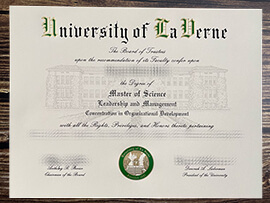 Get University of La Verne fake diploma online.