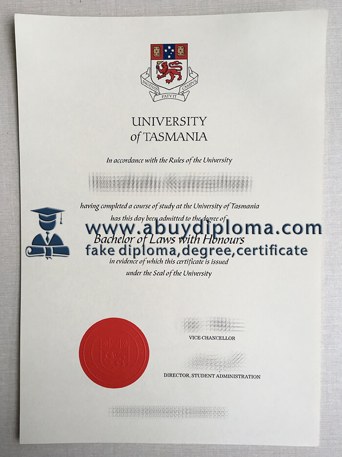 Buy University of Tasmania fake diploma online, Fake University of Tasmania degree online.
