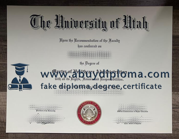 Buy University of Utah fake diploma online.