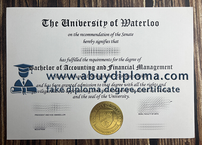 Buy University of Waterloo fake diploma online.