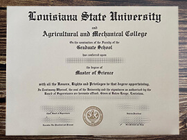 Order Louisiana State University fake diploma.