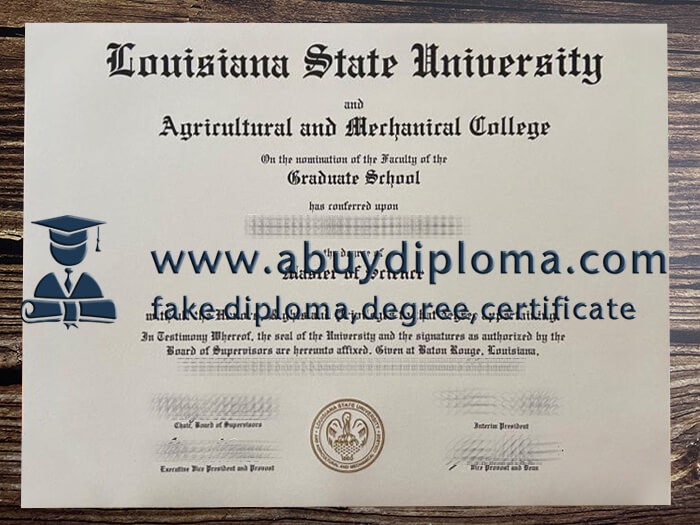 Get Louisiana State University fake diploma, Fake LSU degree.