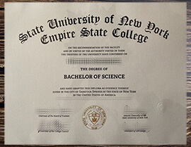 Make State University of New York Empire State College diploma.