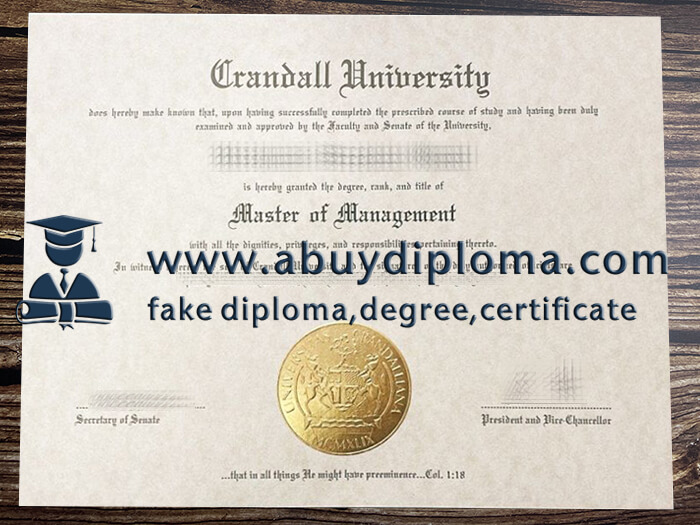 Buy Crandall University fake diploma online, Fake Crandall University degree.